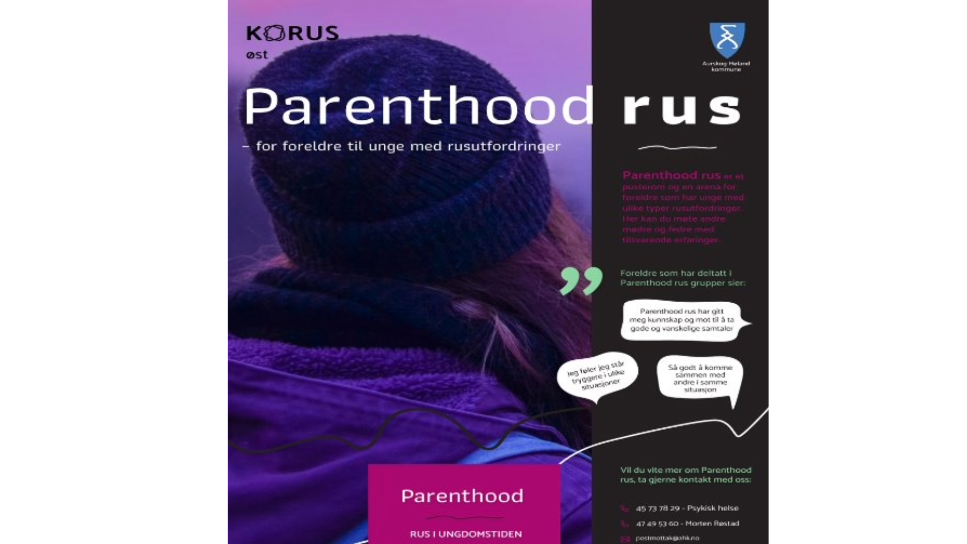 bakhodet til en ungdom  tekst om hva det er