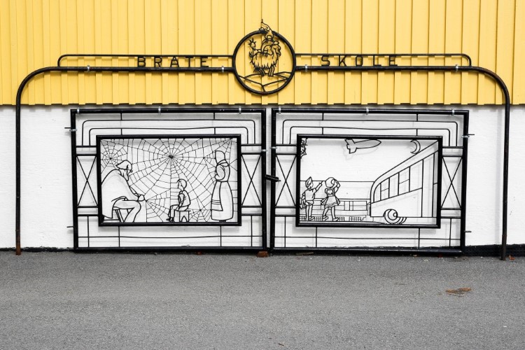 skoleport på Bråte